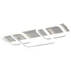 Chromové stropní LED svítidlo Fandral obdelníkové 310x600mm 42W