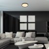 Černé stropní LED svítidlo Epora 390mm 25W