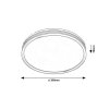 Černé stropní LED svítidlo Epora 390mm 25W