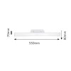 Chromové stropní LED svítidlo Esther 550mm 19,2W