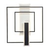 Černé stropní LED svítidlo Herkules 450x535mm 50W