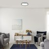 Šedé stropní LED svítidlo Israh 380mm 24W