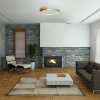 Zlaté stropní LED svítidlo Holize 420mm 23W