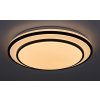 Černé stropní LED svítidlo Lupita 490mm 40W CCT s DO