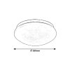 Bílé stropní LED svítidlo Lucas kulaté 380mm 24W