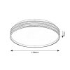Černo-zlaté stropní LED svítidlo Gandor 390mm 24W CCT s DO