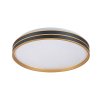 Černo-zlaté stropní LED svítidlo Gandor 390mm 24W CCT s DO