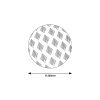 Bílé stropní LED svítidlo Benita 260mm 18W