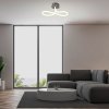 Chromové stropní LED svítidlo Irelia 435mm 23W