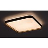 Šedo-zlaté stropní LED svítidlo Liatris hranaté 395x395mm 26W