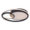 Černé stropní LED svítidlo Leola 480mm 81W CCT s DO