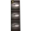 Černé stropní LED svítidlo Leola 480mm 81W CCT s DO
