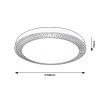 Hnědé stropní LED svítidlo Matea 500mm 40W CCT s DO