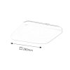 Bílé stropní LED svítidlo Rob hranaté 280x280mm 20W
