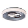 Stříbrno-hnědé stropní LED svítidlo Portia kulaté 500mm 40W