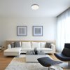 Stříbrné stropní LED svítidlo Tesia 400mm 36W