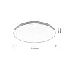 Chromové stropní LED svítidlo Toma 290mm 20W IP44
