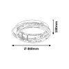 Chromové stropní LED svítidlo Selena 460mm 40W stmívatelné