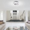 Chromové stropní LED svítidlo Selena 370mm 30W stmívatelné