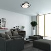 Černé stropní LED svítidlo Zenith 480mm 40W