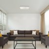 Chromové stropní LED svítidlo Oscar obdelníkové 330x635mm 36W