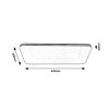 Chromové stropní LED svítidlo Oscar obdelníkové 330x635mm 36W