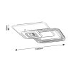 Šedé stropní LED svítidlo Stregobor 495x495mm 48W CCT s DO