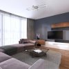 Chromové stropní LED svítidlo Thabita 1000mm 35W stmívatelné