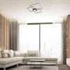 Černé stropní LED svítidlo Thabita 660x660mm 38W stmívatelné