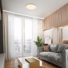 Stříbrné stropní LED svítidlo Oswald2 400mm 24W