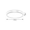 Zlaté stropní LED svítidlo Tesia 400mm 36W