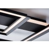 Černé stropní LED svítidlo Sidona 485x485mm 48W