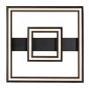 Černé stropní LED svítidlo Sidona 485x485mm 48W