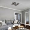 Černé stropní LED svítidlo Sidona 485x485mm 48W