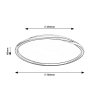 Zlaté stropní LED svítidlo Mathiola 560mm 40W