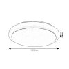 Bílé stropní LED svítidlo Trevor2 290mm 12W