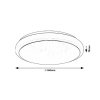 Bílé stropní LED svítidlo Trevor2 380mm 24W