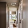 Stříbrné stropní LED svítidlo Thrac 400mm 20W