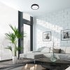 Černé stropní LED svítidlo Foster 360mm 28W RGB+CCT s pohybovým čidlem a DO