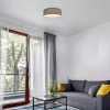 Šedé stropní LED svítidlo Otilia 400mm 22W