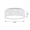 Bílé stropní LED svítidlo Otilia 400mm 22W