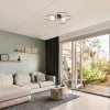 Černo-šedé stropní LED svítidlo Shiena 600mm 38W