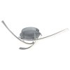 Stříbrné stropní LED svítidlo Tatjana 470mm 22W