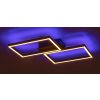 Černé stropní LED svítidlo Ludano 410x460mm 40W RGB+CCT s DO
