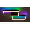 Černé stropní LED svítidlo Ludano 410x460mm 40W RGB+CCT s DO