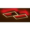 Černé stropní LED svítidlo Ludano 410x460mm 40W RGB+CCT s DO