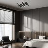 Černé stropní LED svítidlo Sindri 610mm 46W CCT