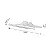 Černé stropní LED svítidlo Sindri 610mm 18W CCT