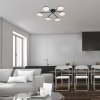 Černé stropní LED svítidlo Madi 570mm 24W