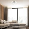 Chromové stropní LED svítidlo Sotiris 410mm 21W CCT s DO